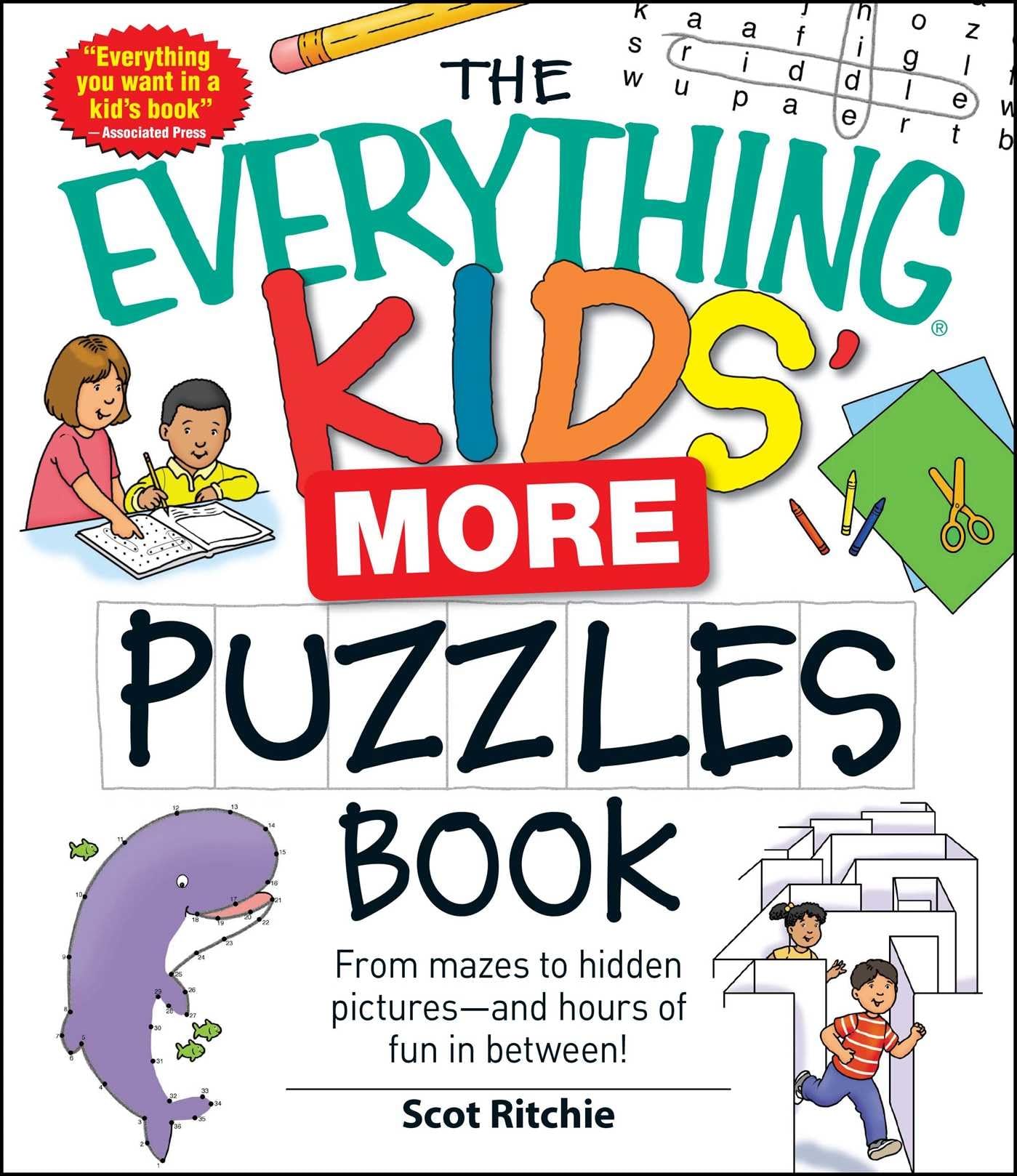 The Everything Kids More Puzzles Book: From mazes to hidden pictures  and hours of fun in between (Everything Kids Series)