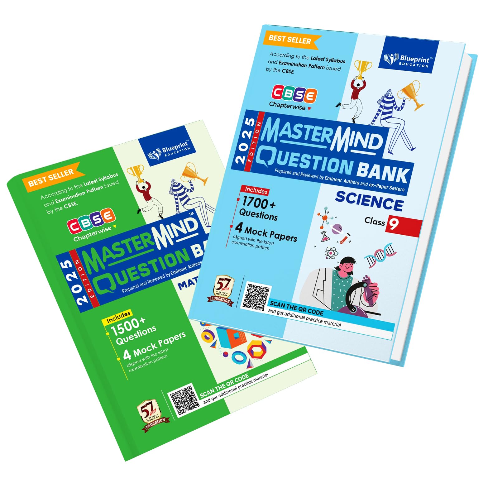 CBSE question bank class 9 Science and Mathematics Combo by Mastermind for 2025: 1
