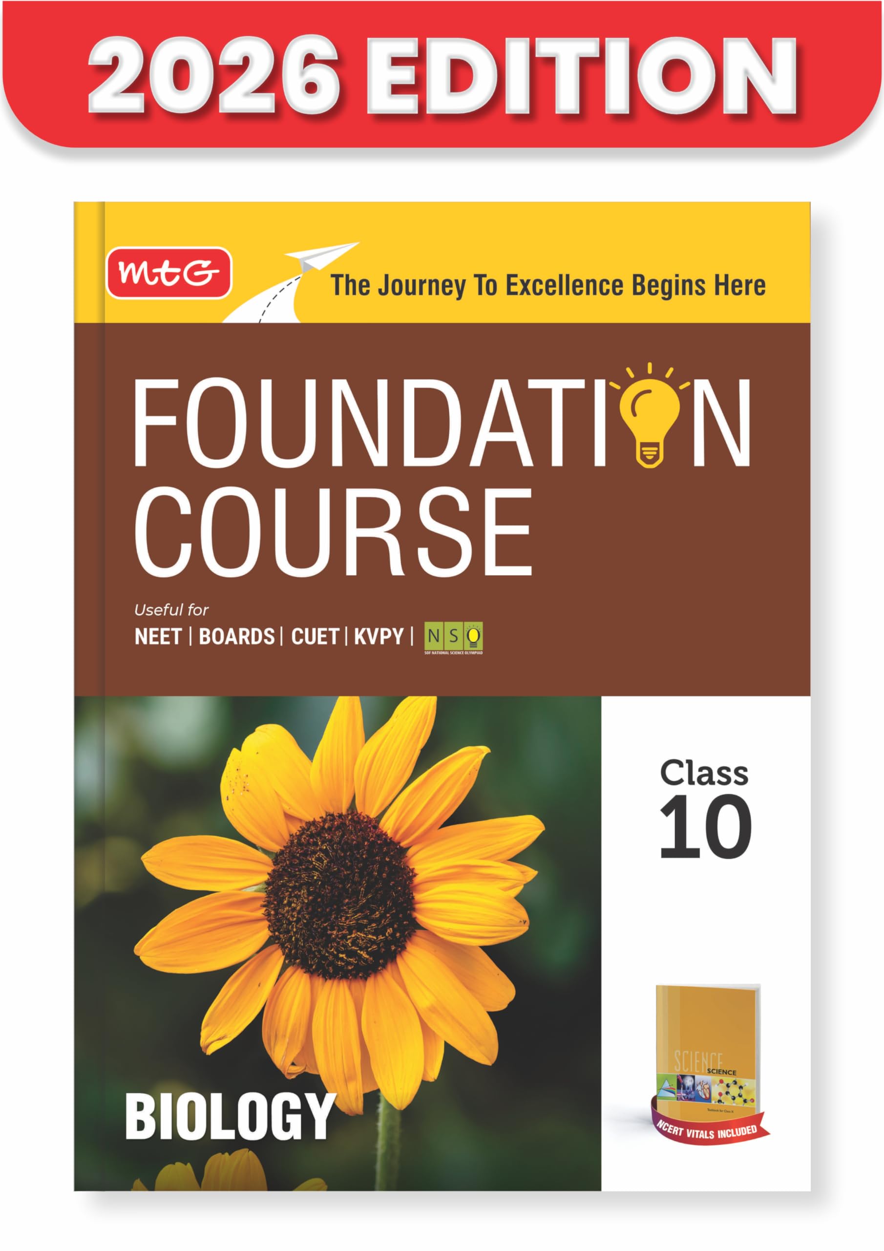 MTG Foundation Course Class 10 Biology For NEET, IITJEE, CUET & Boards Exams (Edition 20262027)