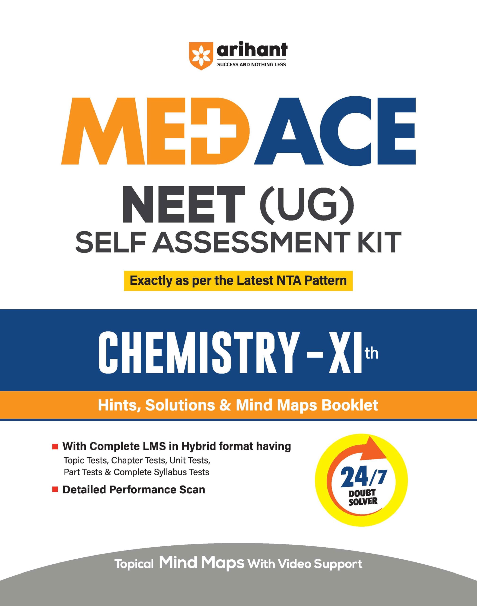 Arihant NEET (UG) Chemistry Self Assessment Kit For Class 11th | Latest NTA Pattern | Hints, Solutions, Mind Maps Booklet, 32 To