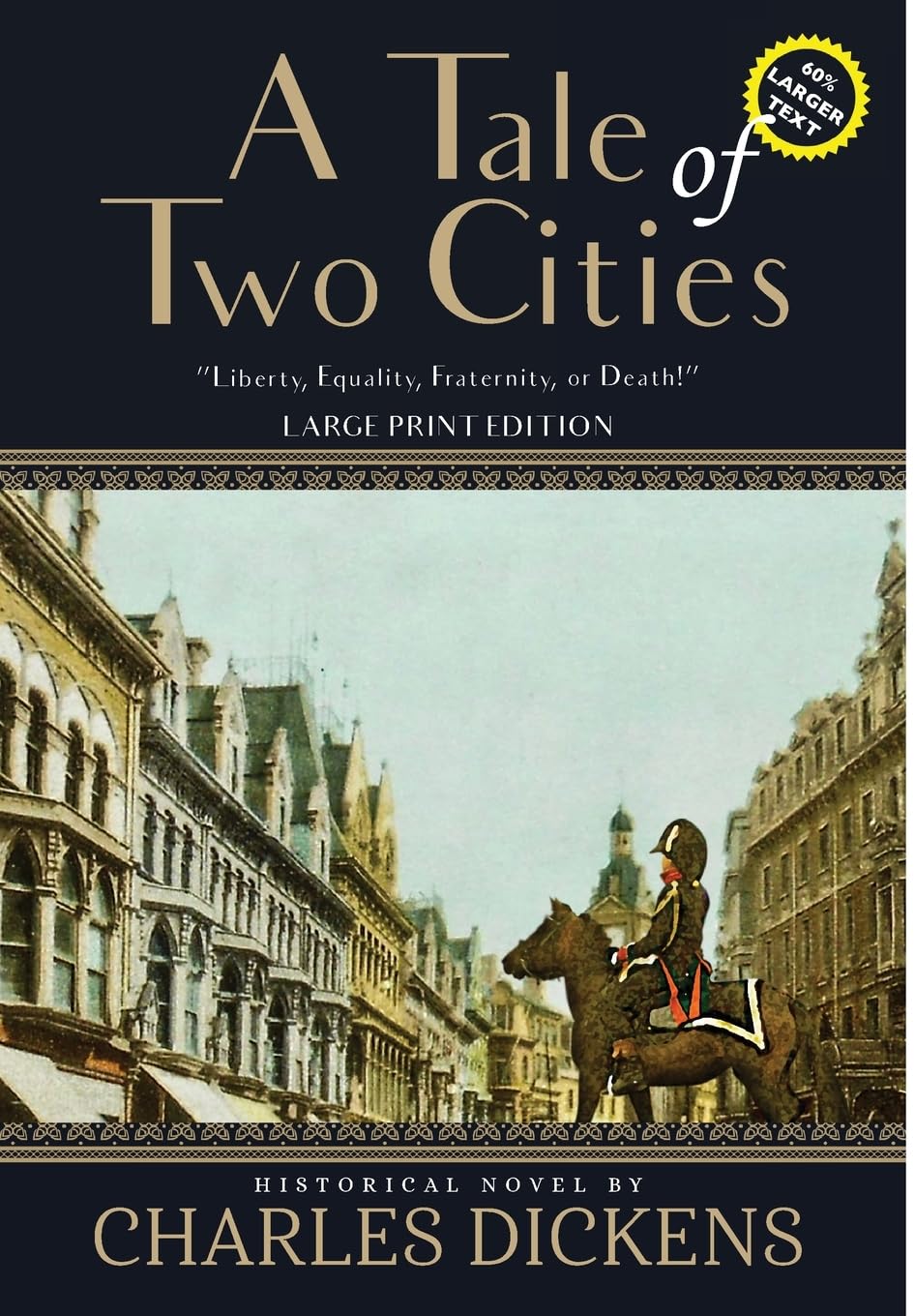 A Tale of Two Cities (Annotated, Large Print) (Sastrugi Press Classics)