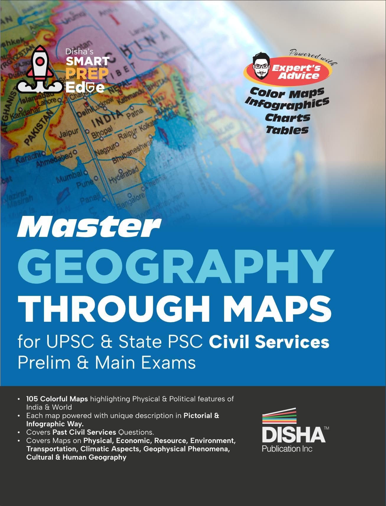 Master Geography Through Maps For Upsc & State Psc Civil Services Prelim & Main Exams | Previous Year Questions Pyqs | 105 Maps 