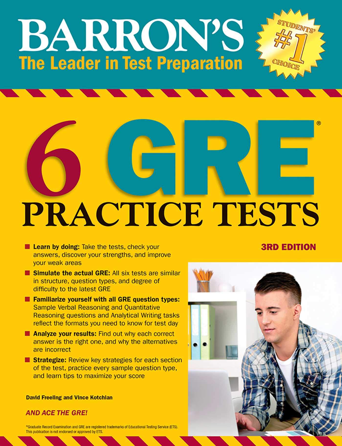 6 GRE Practice Tests (Barrons Test Prep)