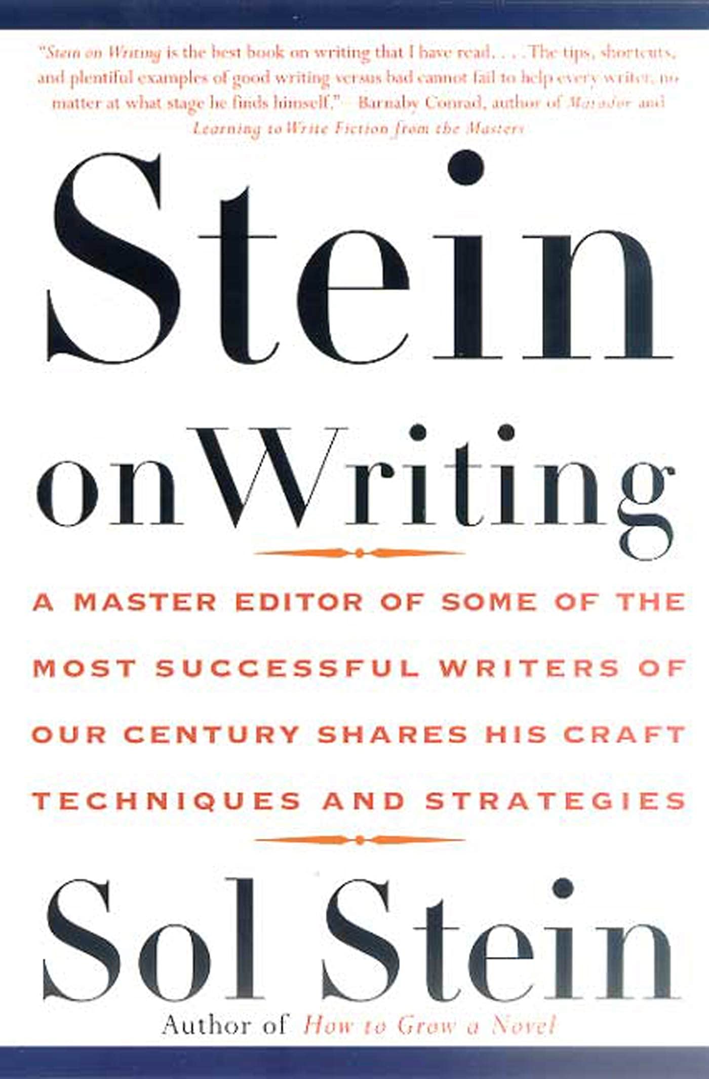 Stein On Writing: A Master Editor of Some of the Most Successful Writers of Our Century Shares His Craft Techniques and Strategi