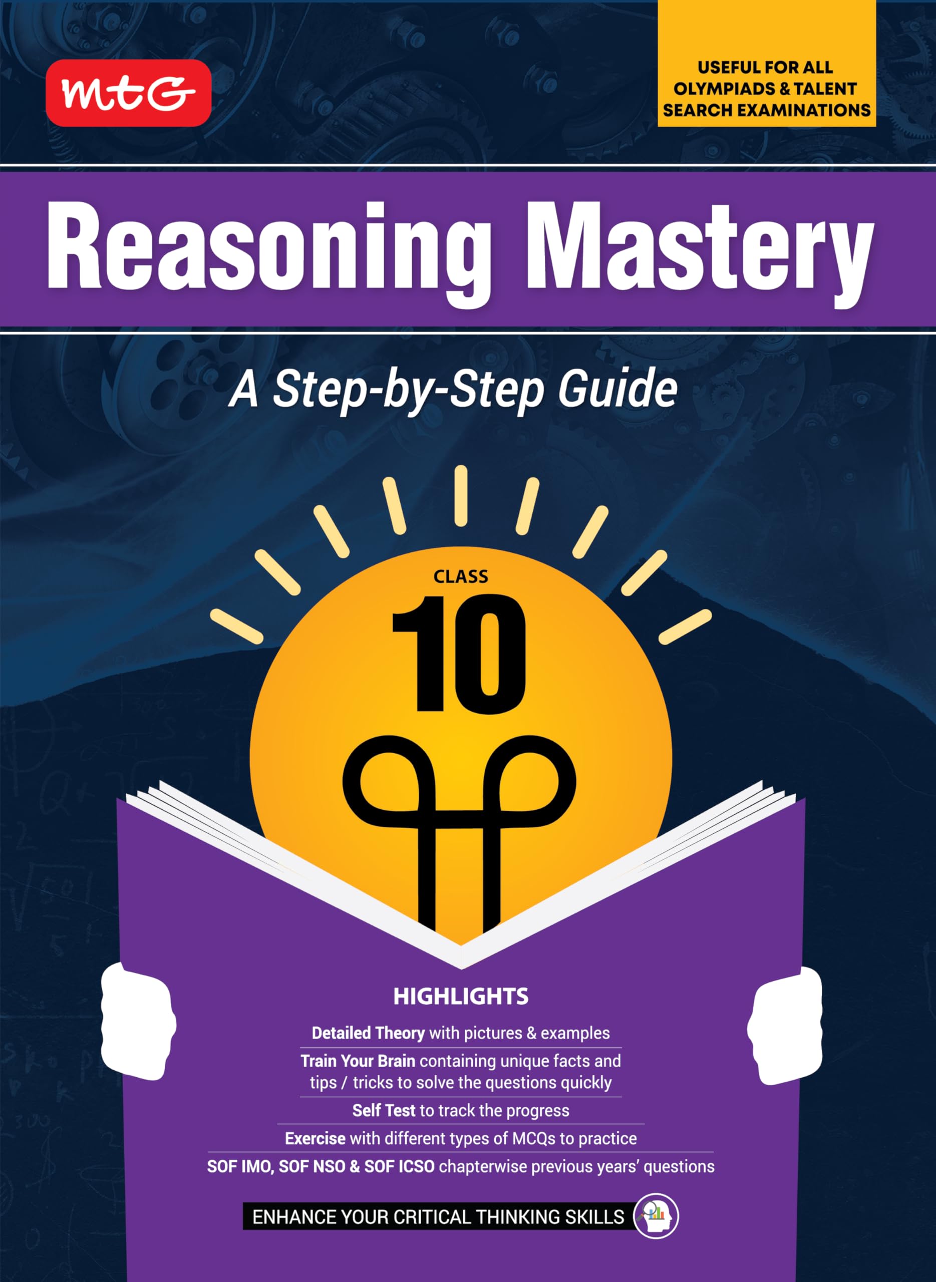 MTG Class10 Reasoning Mastery Book | A StepbyStep Guide | Useful For All Olympiads & Talent Search Exam 202526