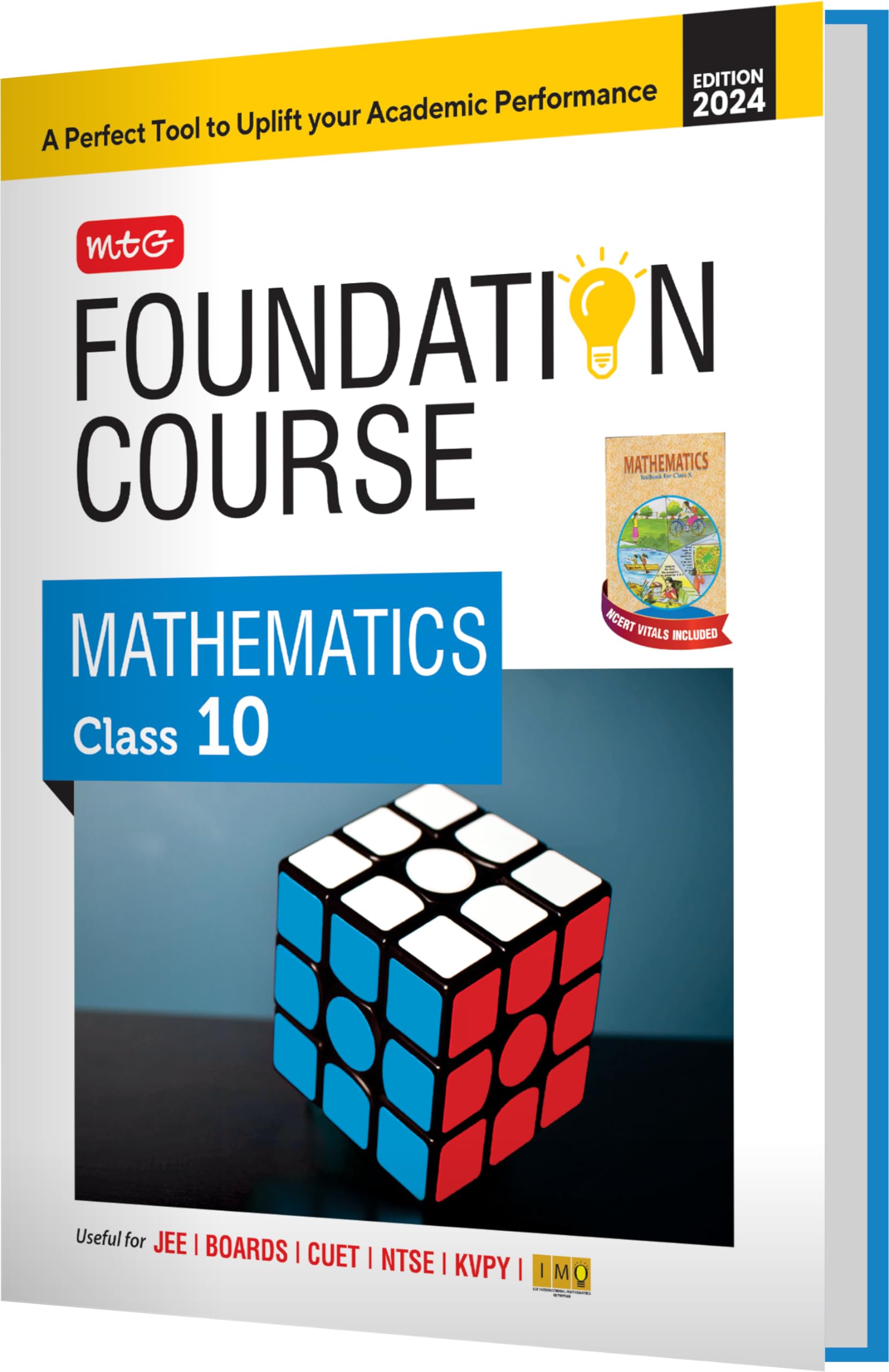 MTG Foundation Course Class 10 Mathematics Book For IIT JEE, IMO Olympiad, NTSE, NVS, KVPY & Boards Exam | Based on NCERT Latest