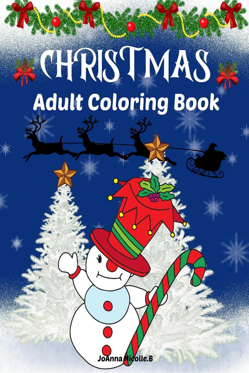 Christmas adult coloring book