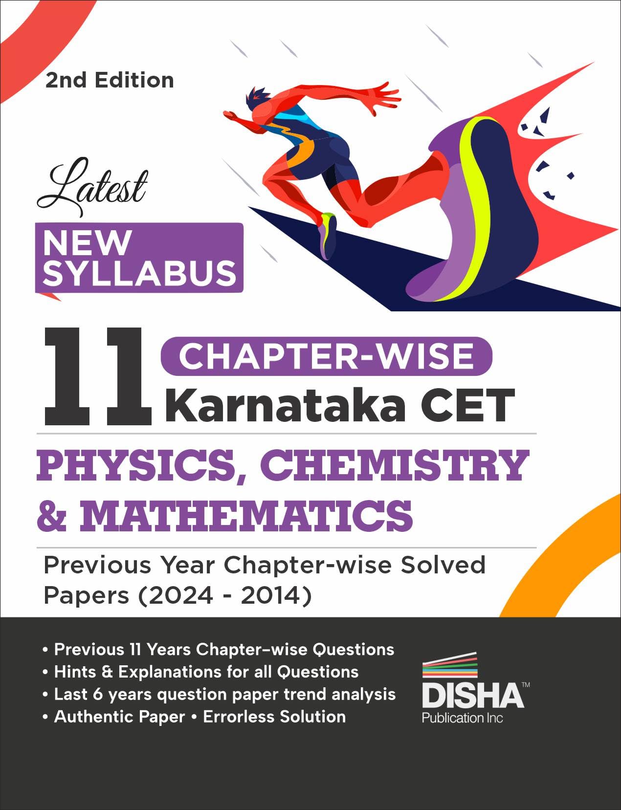 Latest New Syllabus 11 ChapterWise Karnataka Cet Physics, Chemistry & Mathematics Previous Year Solved Papers (2024  2014) 2Nd