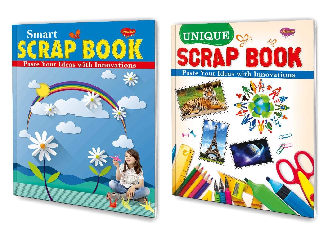 Smart Scrap Book | Scrap Book Unique | Pack Of 2 Books