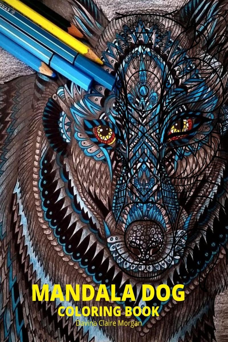 Mandala Dog Coloring Book : Stress Relieving Mandala Designs with Dogs for Adults | Premium Coloring Pages with Amazing Designs 