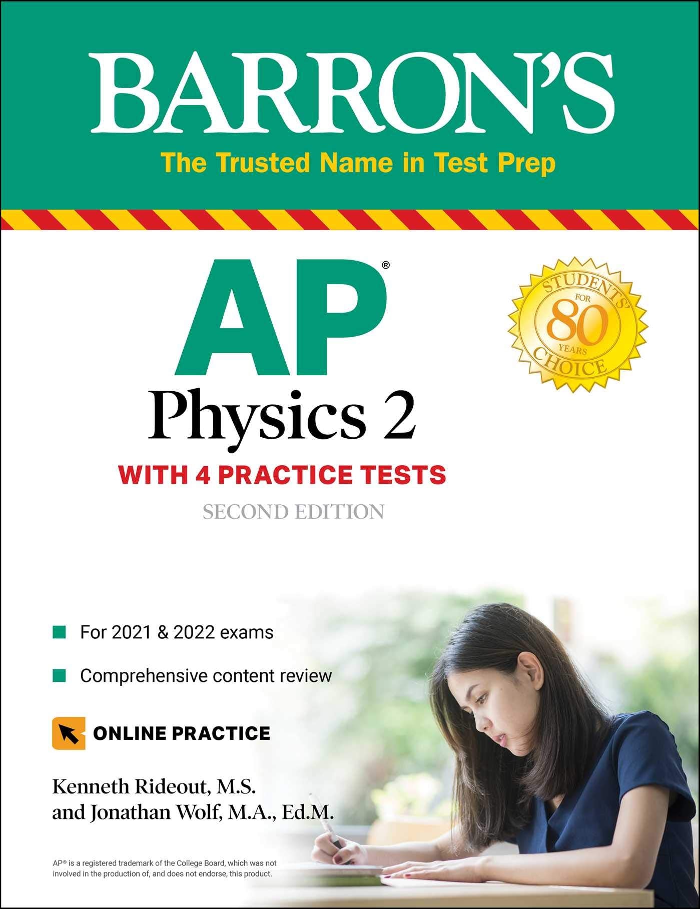 AP Physics 2: 4 Practice Tests + Comprehensive Review + Online Practice (Barrons AP)