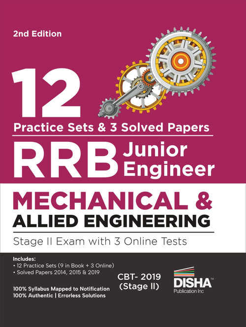 12 Practice Sets For Rrb Junior Engineer Mechanical & Allied Engineering Stage Ii Exam With 3 Online Tests 2Nd Edition