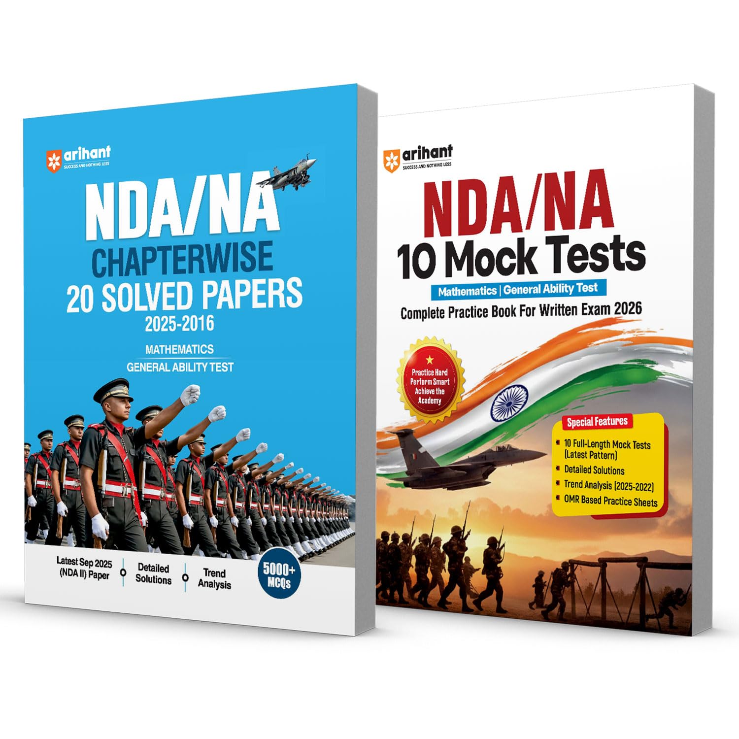 Arihant Pathfinder NDA/NA Entrance Exam 2026 Combo | NDA & Naval Academy Complete Guide + Chapterwise 20 Solved Papers (2016202