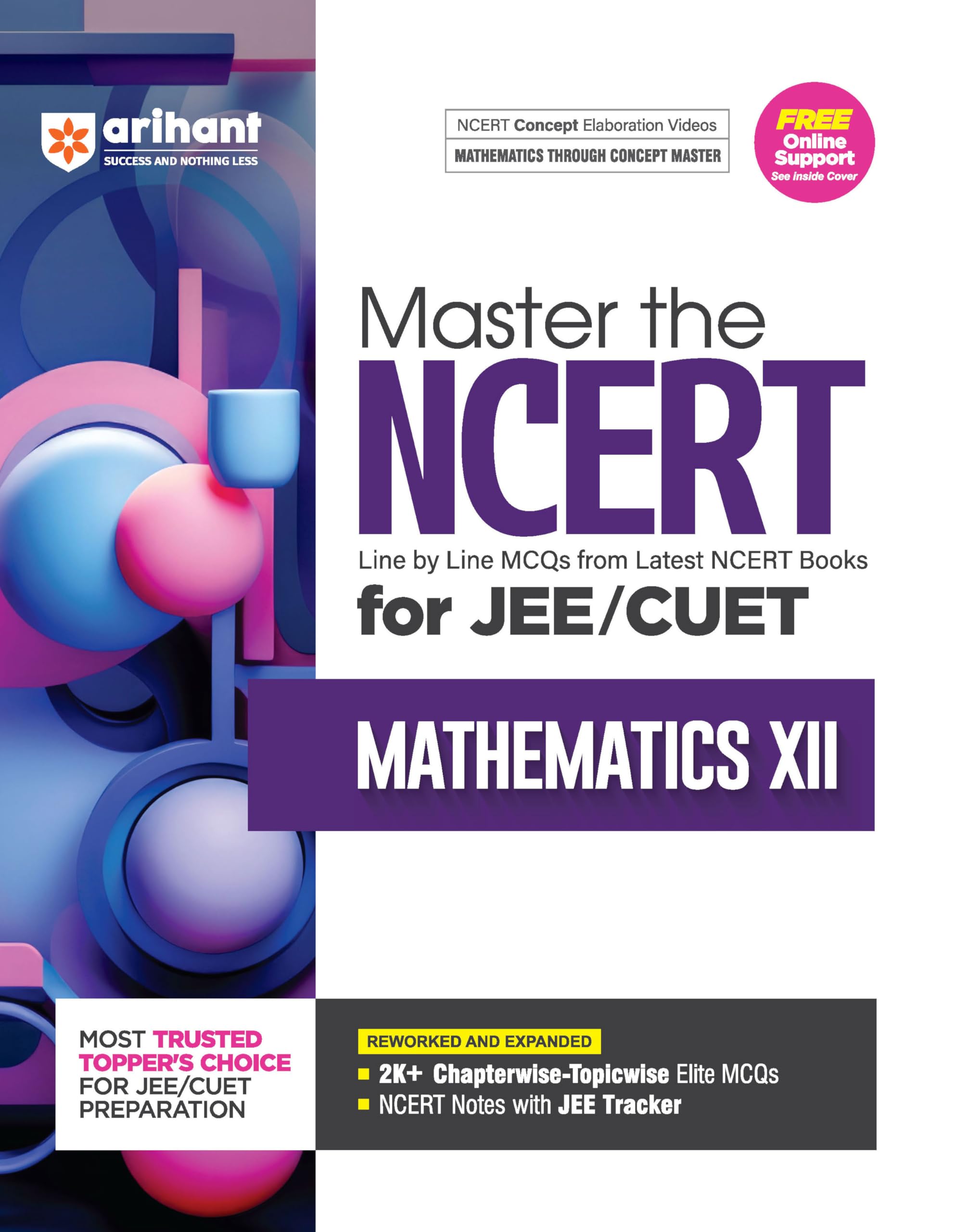 (Old Edition) Arihant Master the NCERT Mathematics Class 12 for JEE/CUET 2025