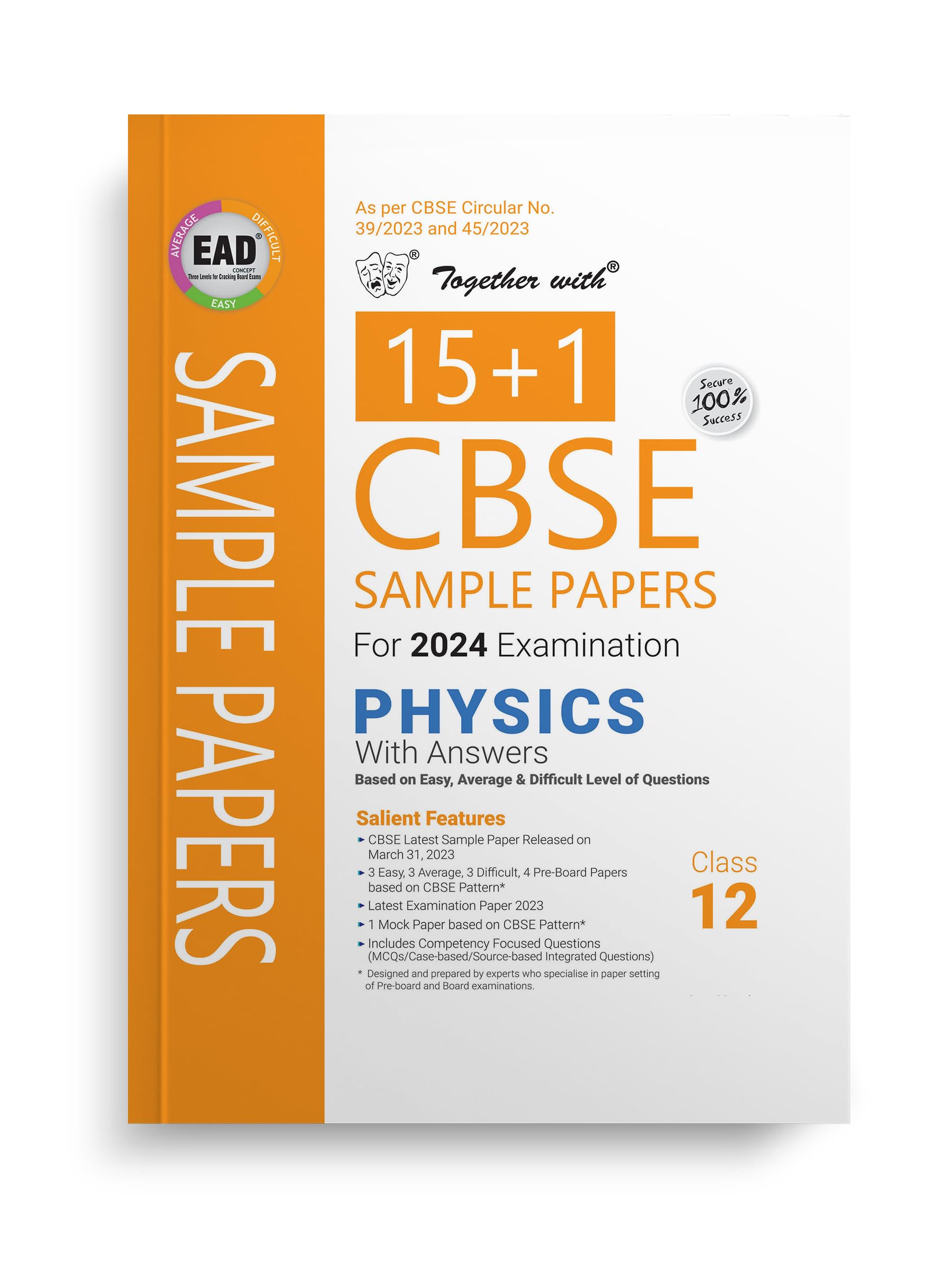 Together with CBSE Sample Paper class 12 Physics for Board Exam 2024 (Chapterwise & Topicwise)