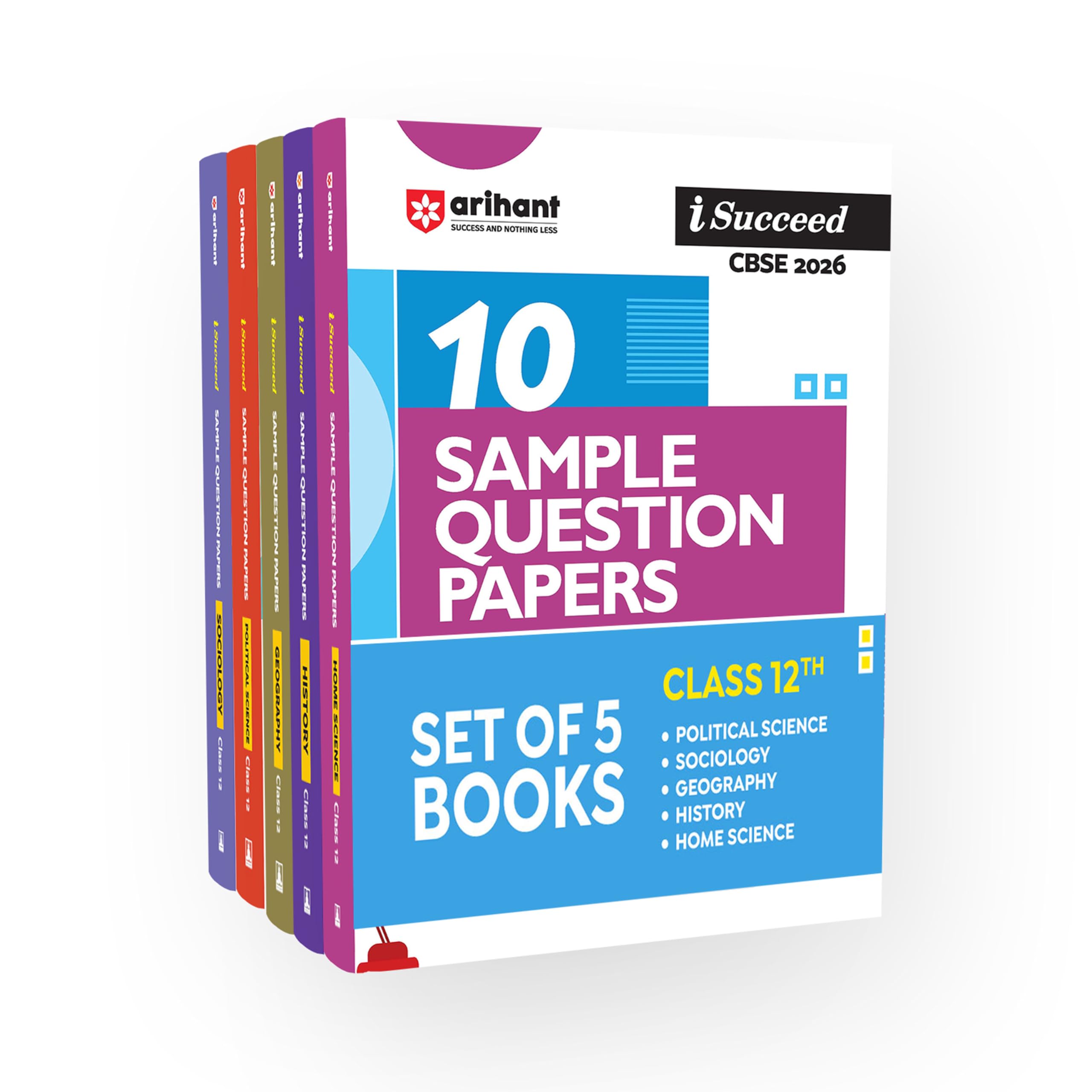 Arihant iSucceed CBSE Sample Question Papers 2026 Political Science, Geography, Sociology, Home Science & History Class 12 (Set