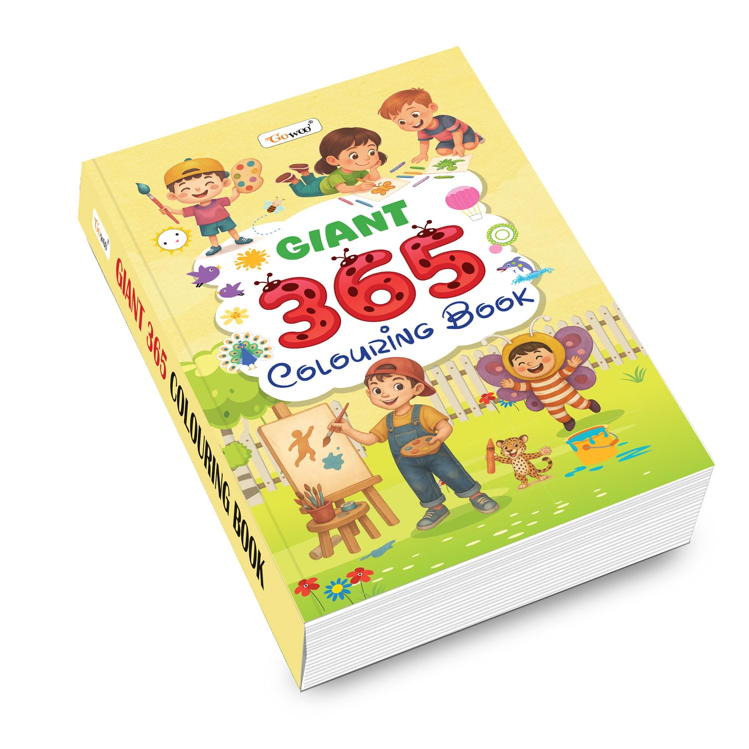 GIANT  365 Colouring Book : Painting and drawing book for kids, creative learning for toddlers, educational colouring book