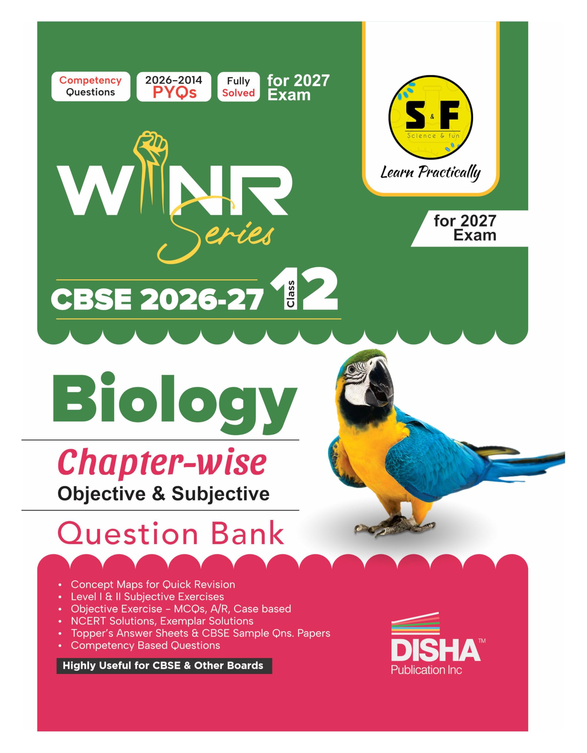 WINR Series CBSE 202627 Class 12 Biology Chapterwise Objective & Subjective Question Bank | Oneshot solution for 2027 Exam | 