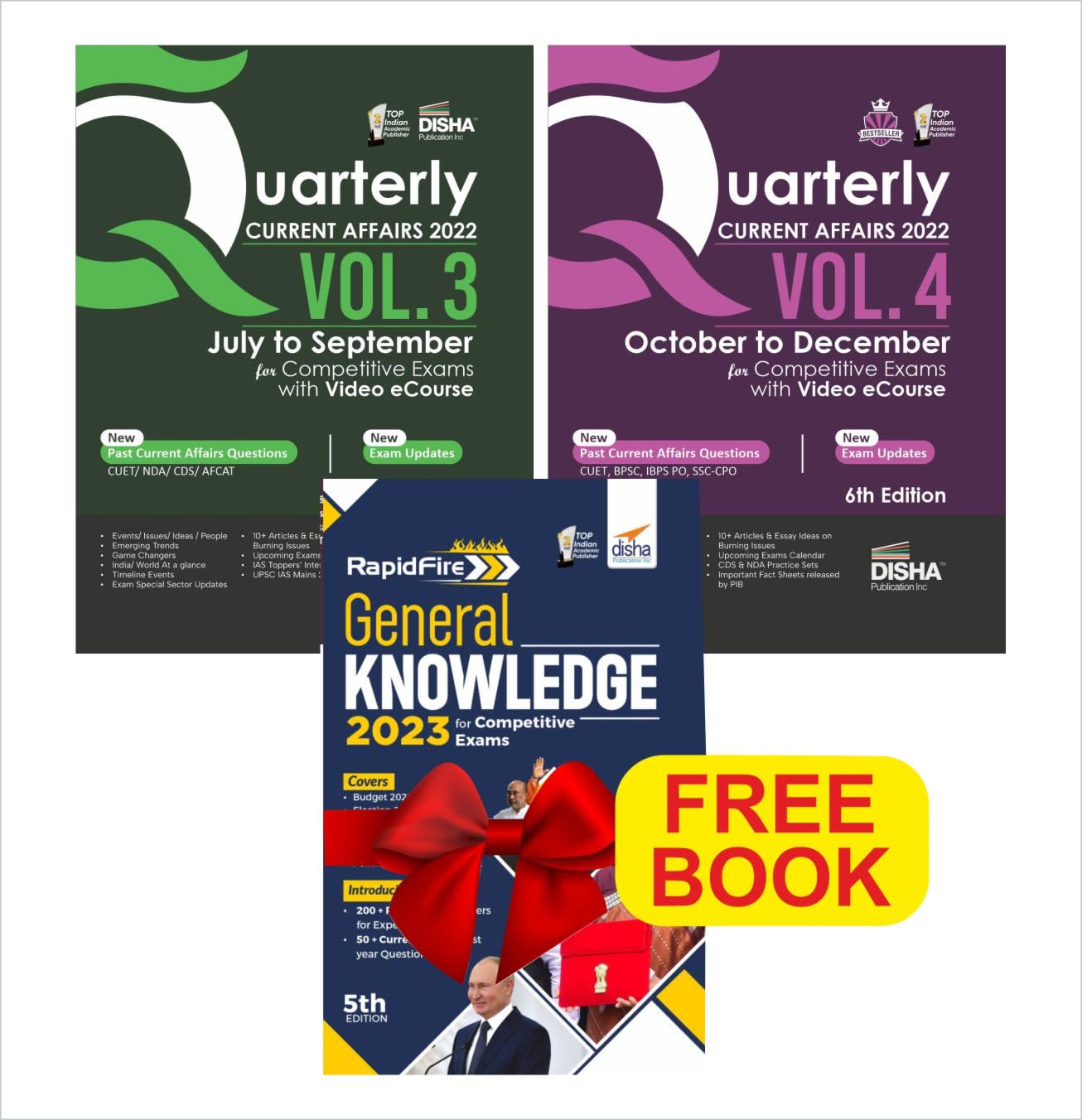 HalfYearly Current Affairs 2022  July To December (Set Of 2 Quaterlies) For Competitive Exams With Free Rapidfire General Know