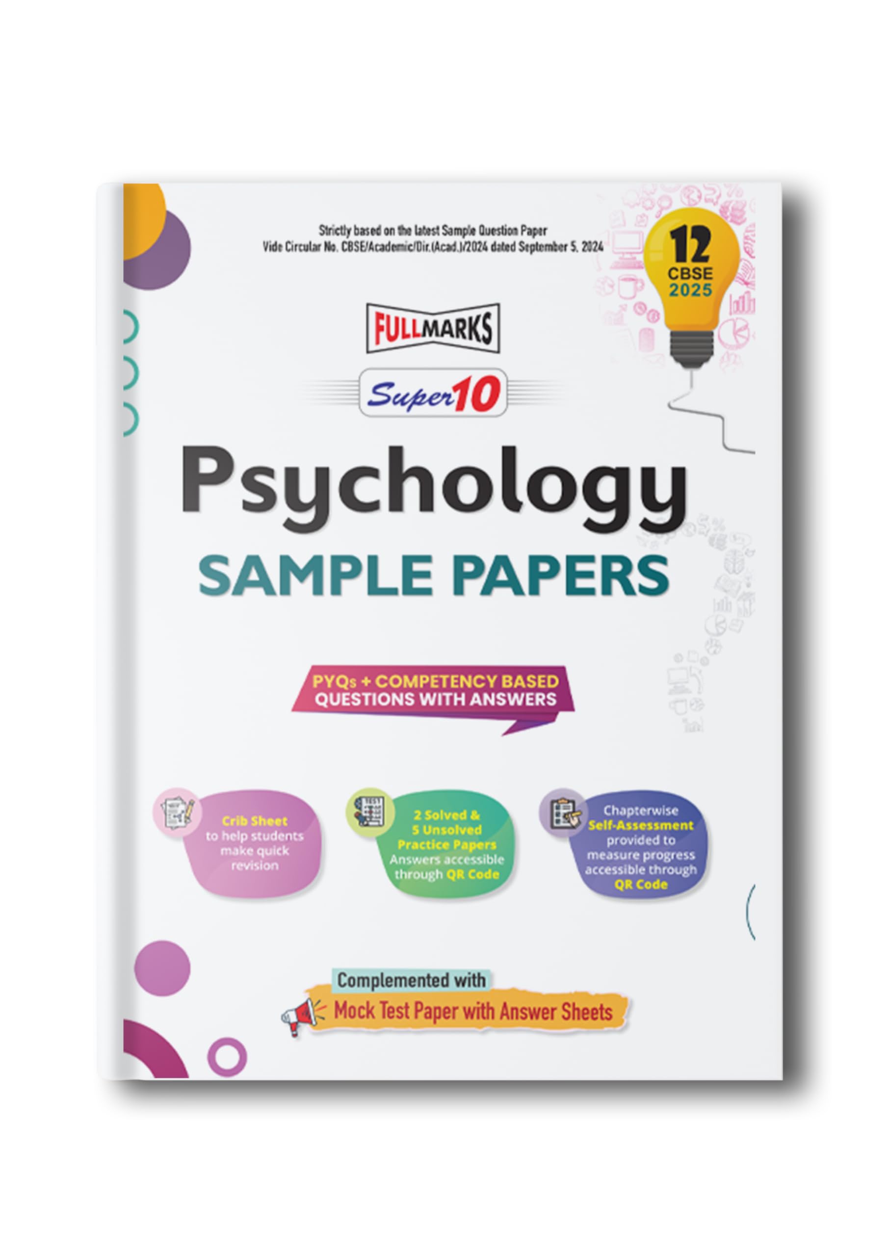Full Marks Super 10 Cbse Board Sample Question Papers For Class 12 Psychology For 2025 Exams | Pyqs + Competency Based Questions