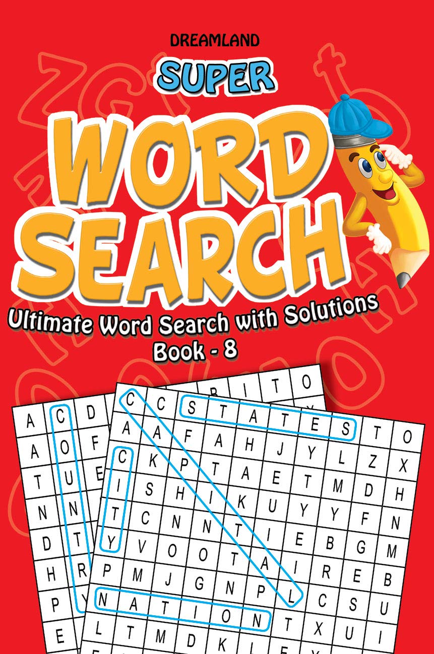 Super Word Search Book 8 | 192 Puzzle Pages with Answers | Fun Brain Teasers for Kids Ages 615 | Learning Gift for Boys & Girls