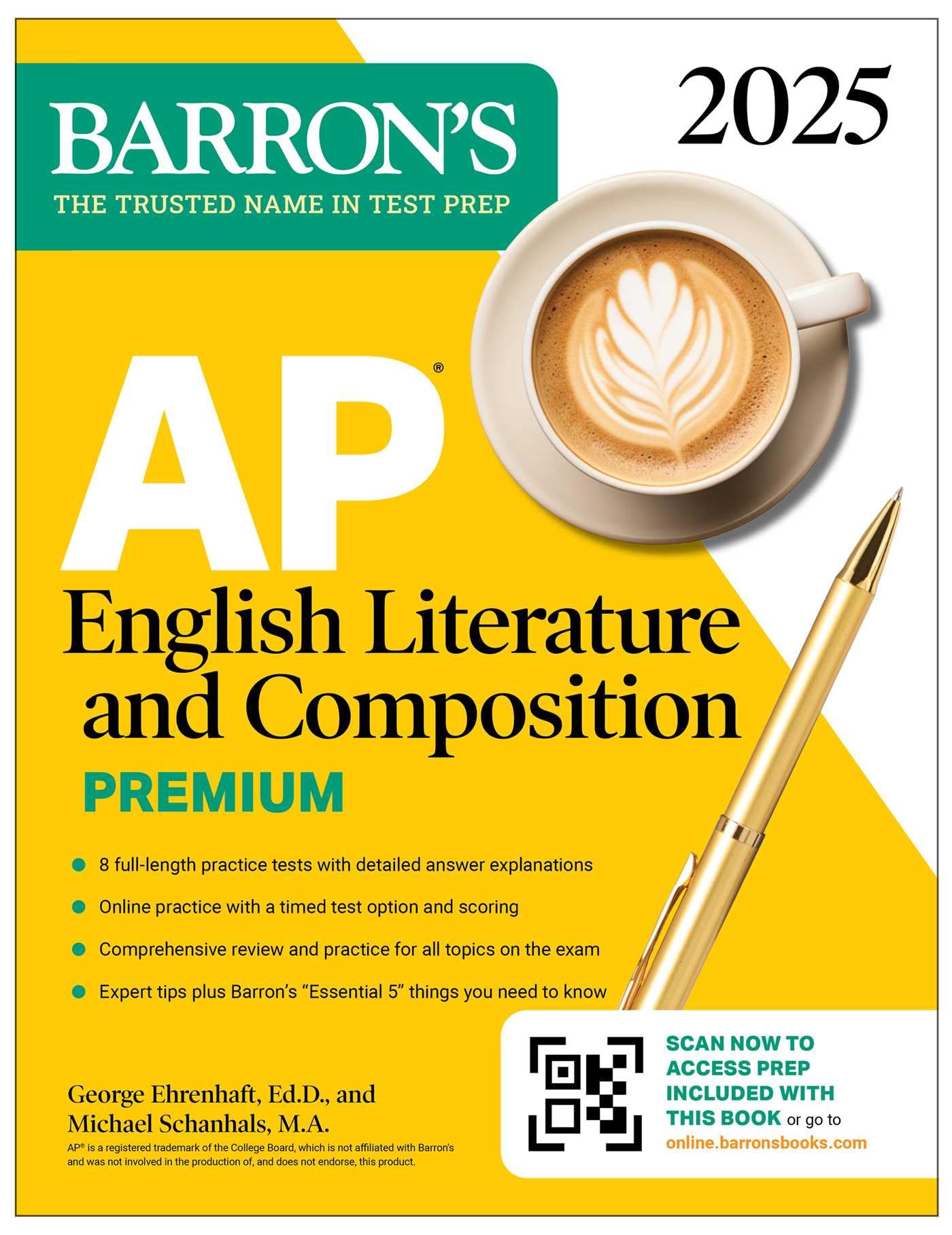 AP English Literature and Composition Premium, 2025: Prep Book with 8 Practice Tests + Comprehensive Review + Online Practice (B