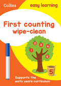 Collins Easy Learning Preschool  First Counting Age 35 Wipe Clean Activity Book