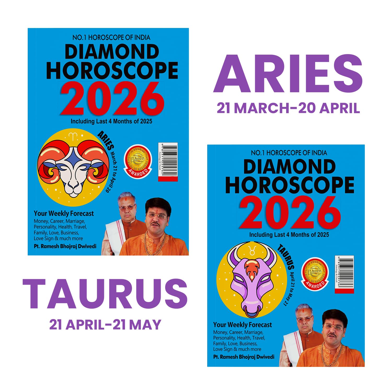 Horoscope 2026 : Sun Sign Book of Aries + Taurus