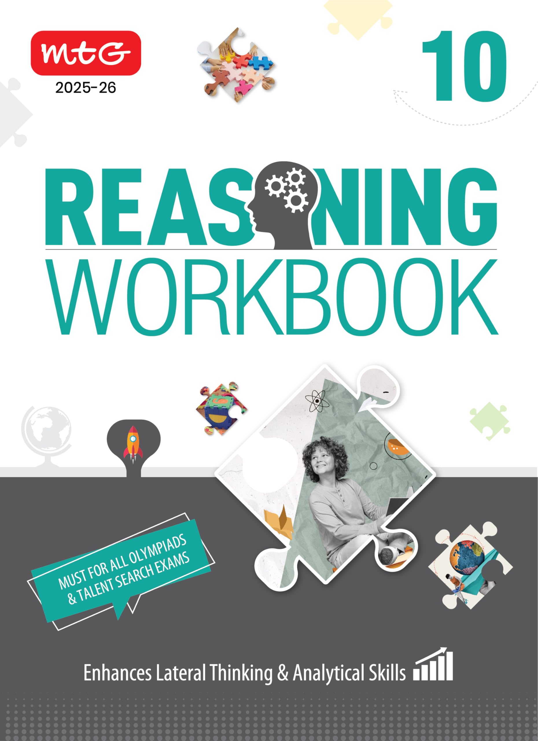 MTG Olympiad Reasoning Workbook Class 10  Enhances Lateral Thinking & Analytical Skills | Must For SOF & All Olympiad & Talent 