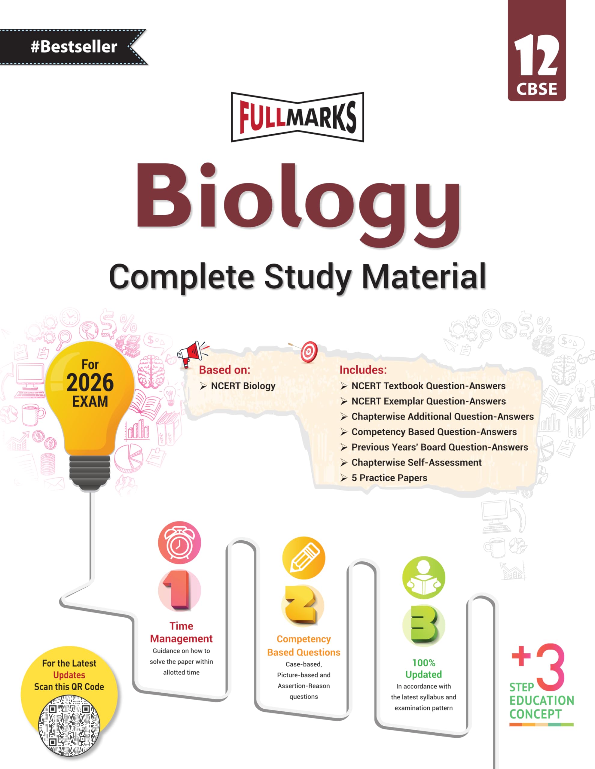 Full Marks Biology Complete Study Material Class 12 | Based on Latest NCERT Textbook Biology and CBSE Syllabus | Includes Chapte
