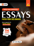 Gkp Upsc Civil Services 2024 : Essays Papers From 1993 Onwards | 2Nd Edition By Dvk Rao (Includes 116 Essays)