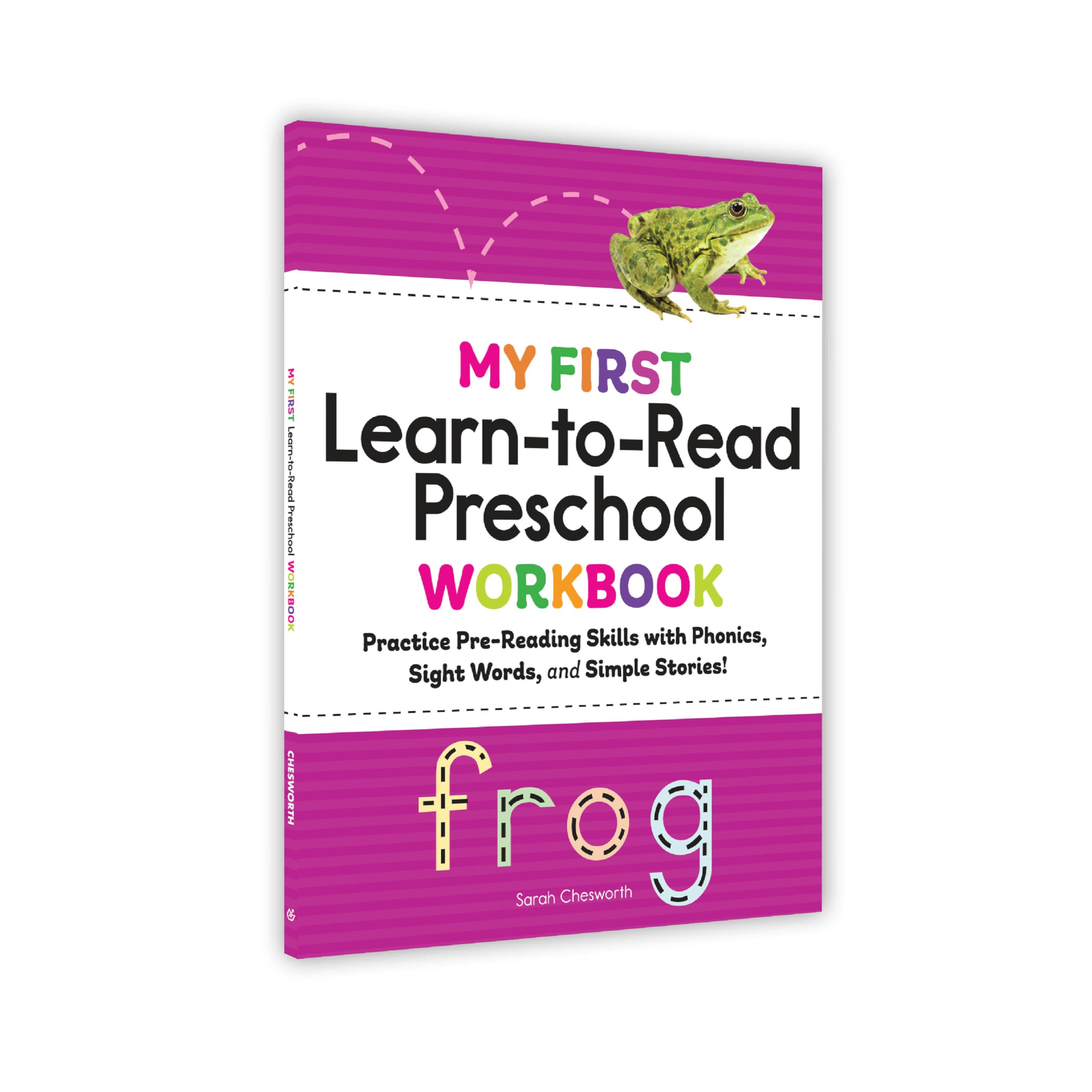My First LearnToRead Preschool Workbook: Practice PreReading Skills With Phonics, Sight Words, And Simple Stories! (My First 
