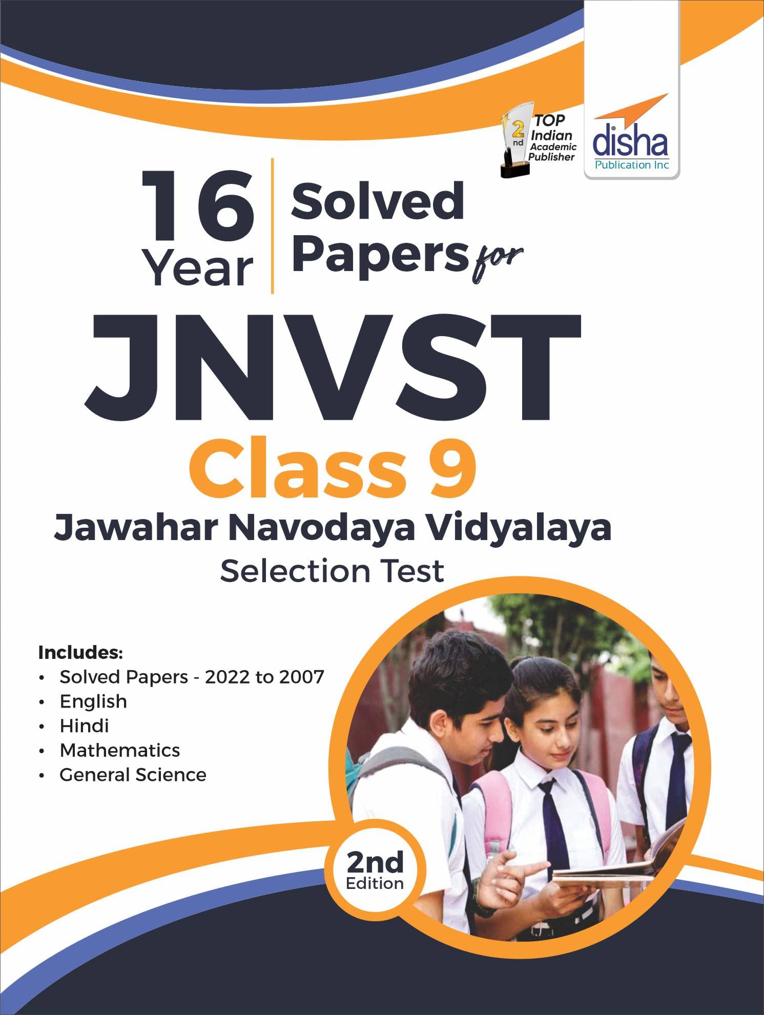 16 Year Solved Papers For Jnvst Class 9 Jawahar Navodaya Vidyalaya Selection Test  2Nd Edition