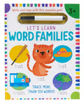 Lets Learn: Word Families (Write and Wipe): (Early Reading Skills, Letter Writing Workbook, Pen Control)