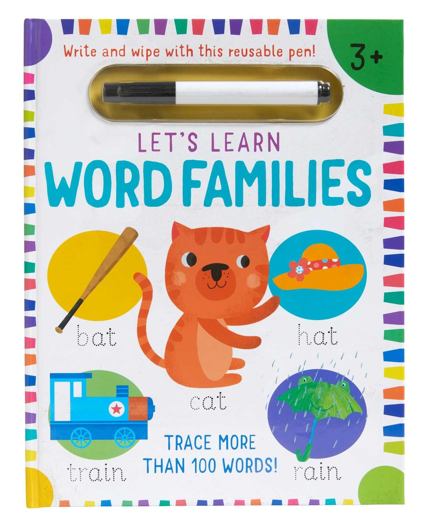 Lets Learn: Word Families (Write and Wipe): (Early Reading Skills, Letter Writing Workbook, Pen Control)
