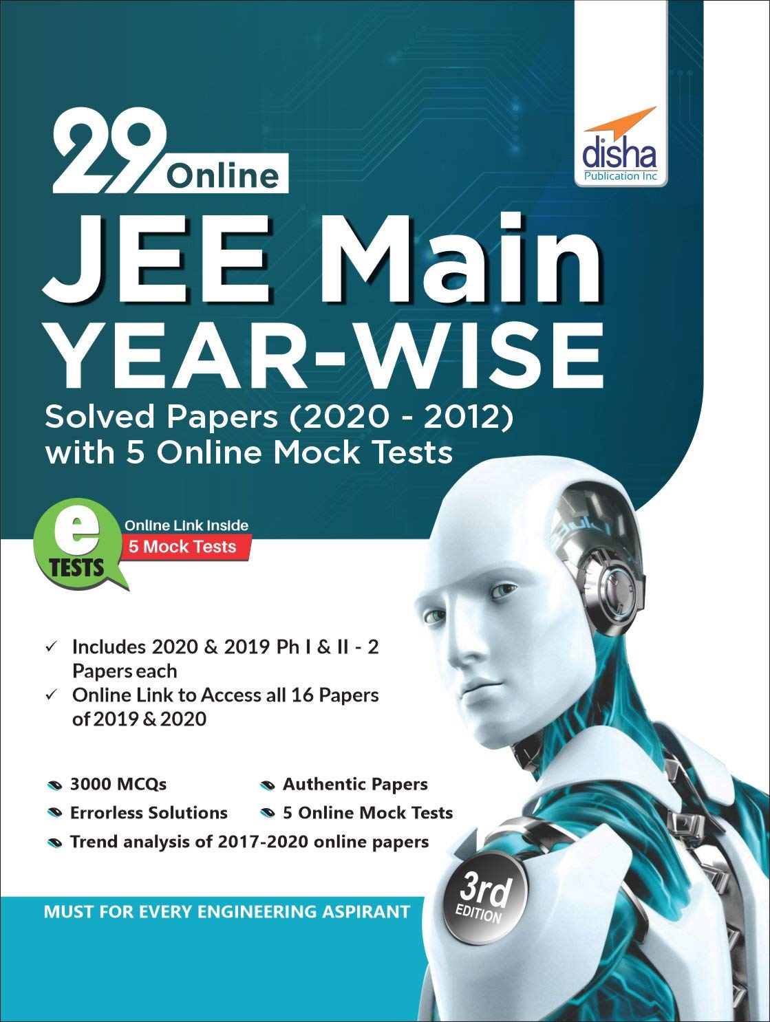 29 Online Jee Main YearWise Solved Papers (2020  2012) With 5 Online Mock Tests 3Rd Edition