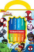 Marvel Spidey and his Amazing Friends  My First Library 12 Board Book Set  First Words, Alphabet, Numbers, and More Baby Books