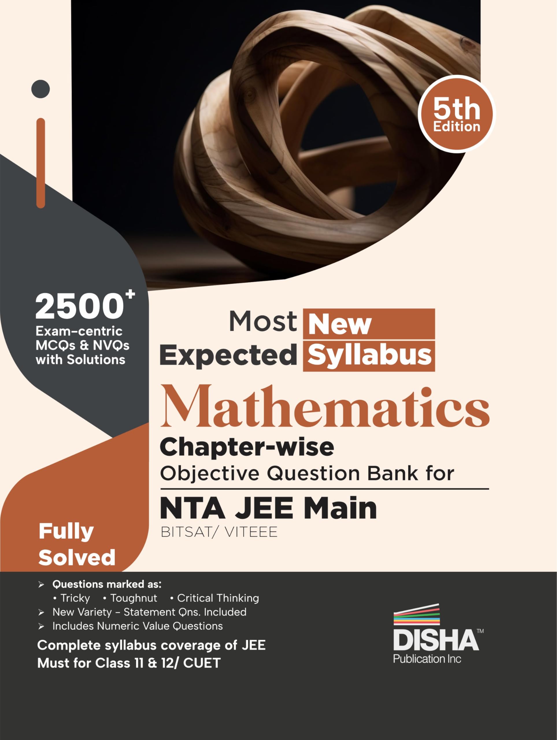 Disha Most Expected New Syllabus Mathematics ChapterWise Objective Question Bank For Nta Jee Main/ Bitsat/ Viteee 5Th Edition |