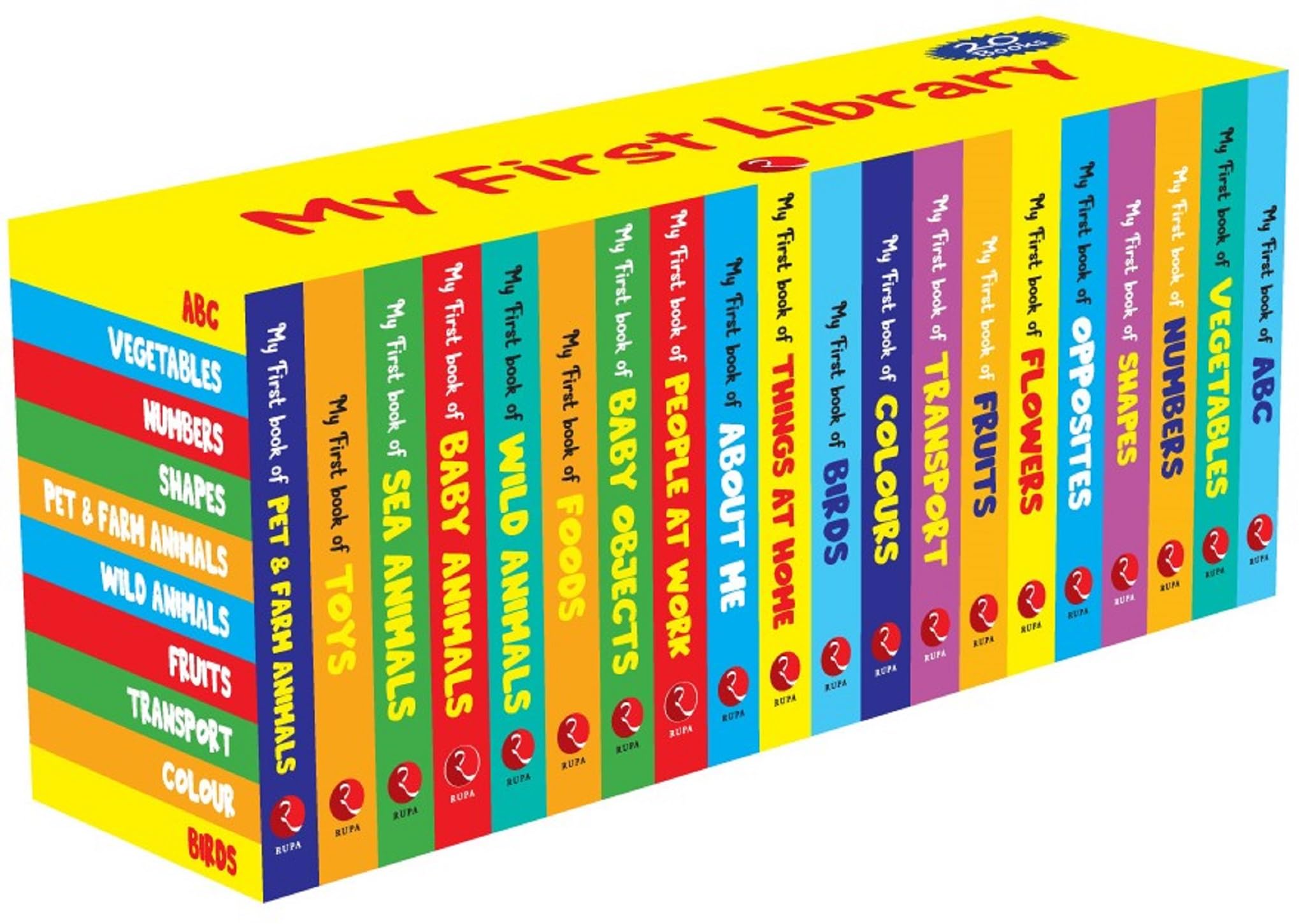 My First Library  Set of 20 Books (Box set)  Kids Learning Board books