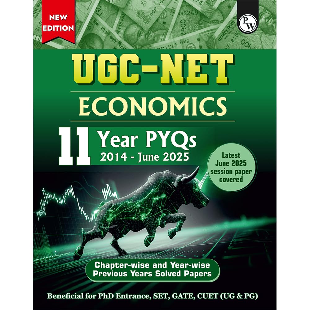 PW UGCNET Economics PYQ 11 Years (20142025)|Latest June 2025 Session Paper Covered|Chapterwise and Yearwise Previous Year Solv