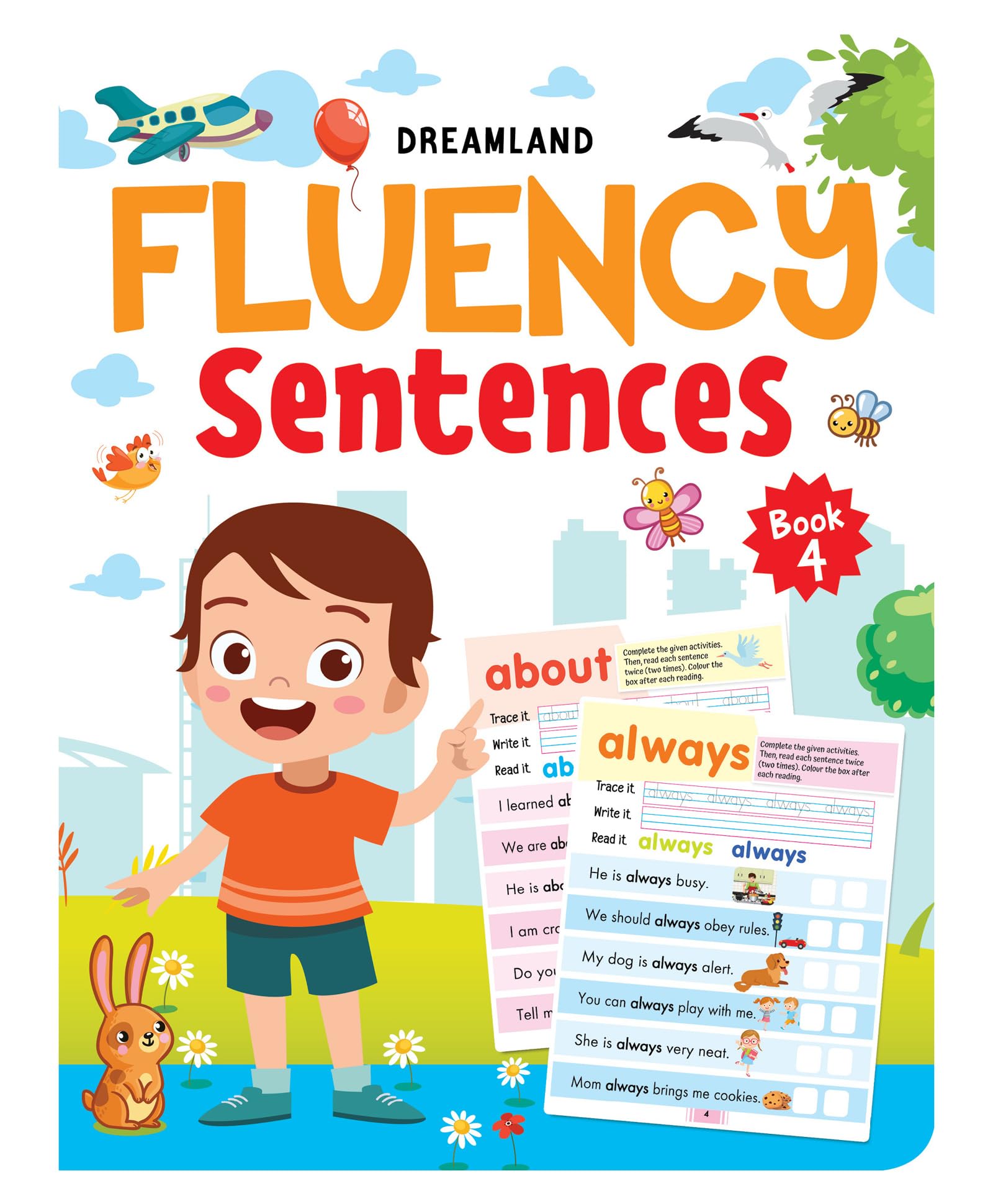 Fluency Sentences Book 4 For Kids Age 48 | Learn HighFrequency Words With Fun Activities | Build Reading, Writing & SentenceM