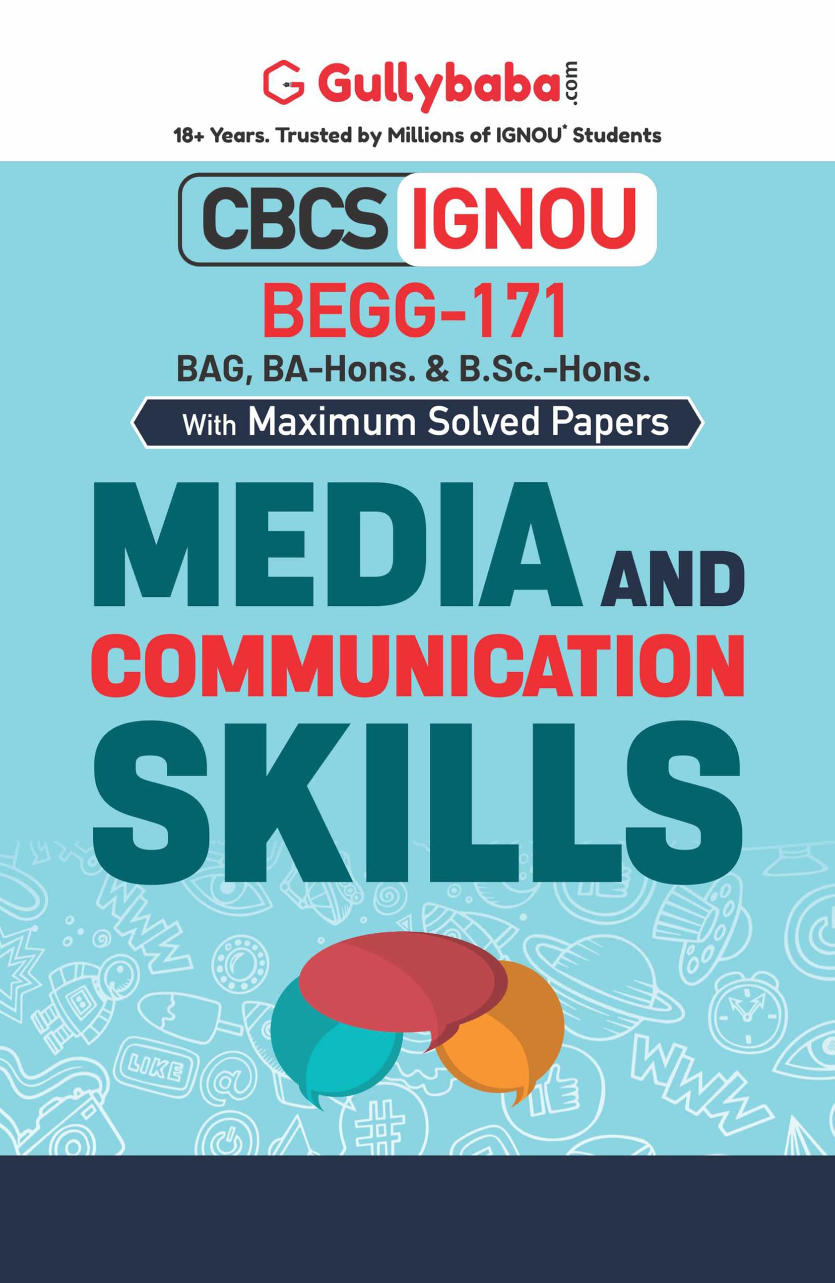 Gullybaba IGNOU BAHDH 1st, 5th Sem BEGG171 Media and Communication Skills in English (Latest Edition)
