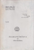 Agamapramanya Of Yamunacarya