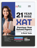 Disha 21 YearWise Xat Previous Year Solved Papers (2005  2025) With 5 Mock Tests 17Th Edition | Pyqs Question Bank | Essays, Q