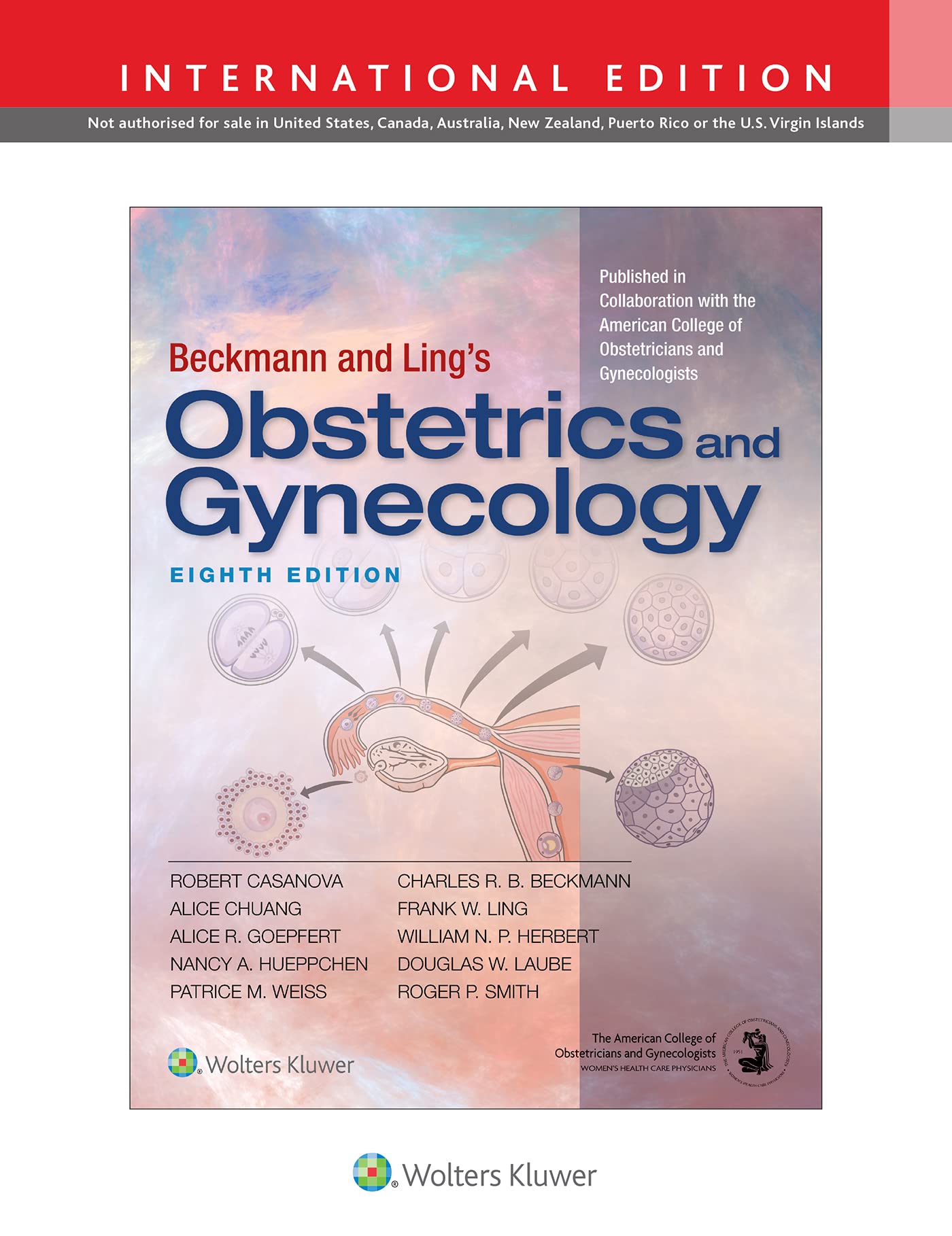 BECKMANN NAD LINGS OBSTETRICS AND GYNECOLOGY 8ED (IE) (PB 2018)