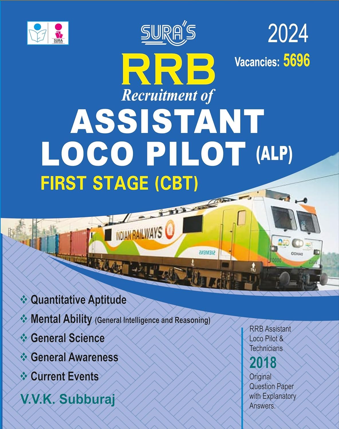 SURAS RRB ALP Assistant Loco Pilot First Stage (CBT) Exam Book Guide in English Medium  Latest Updated Edition 2024