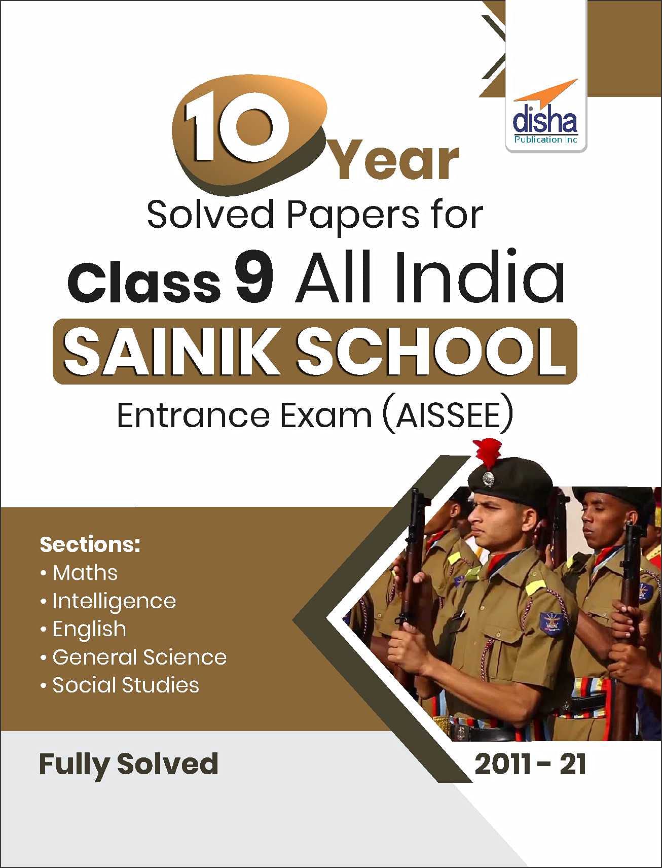 10 Year Solved Papers For Class 9 All India Sainik School Entrance Exam (Aissee)