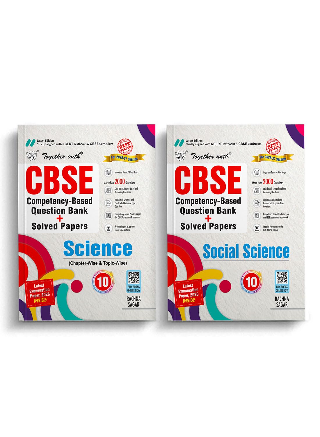 Together with Combo of CBSE Question Bank Class 10 Science & Social Science 202627| 2000+ Practice Questions, CFPQs & Practice 