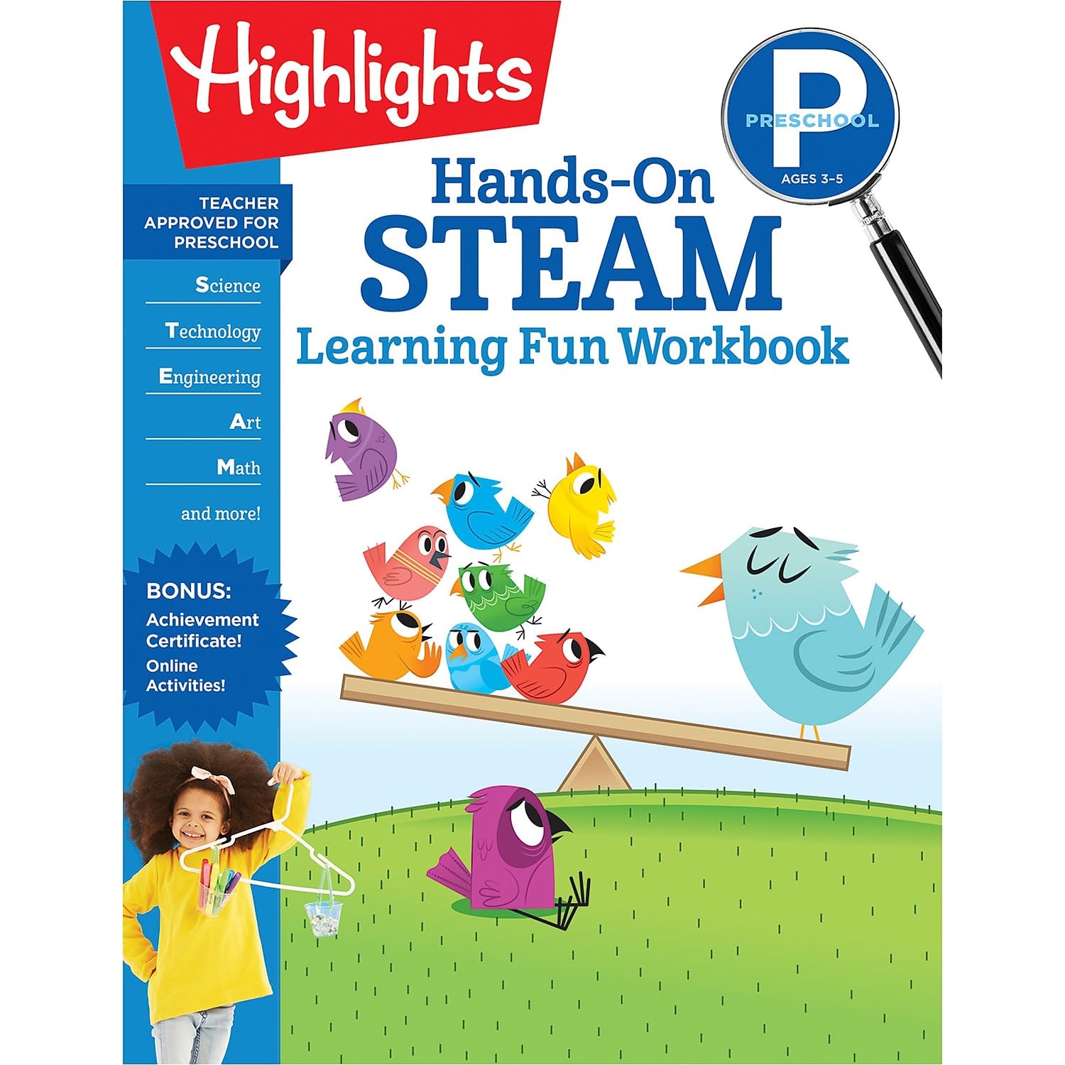 Preschool HandsOn STEAM Learning Fun Workbook (Highlights Learning Fun Workbooks)