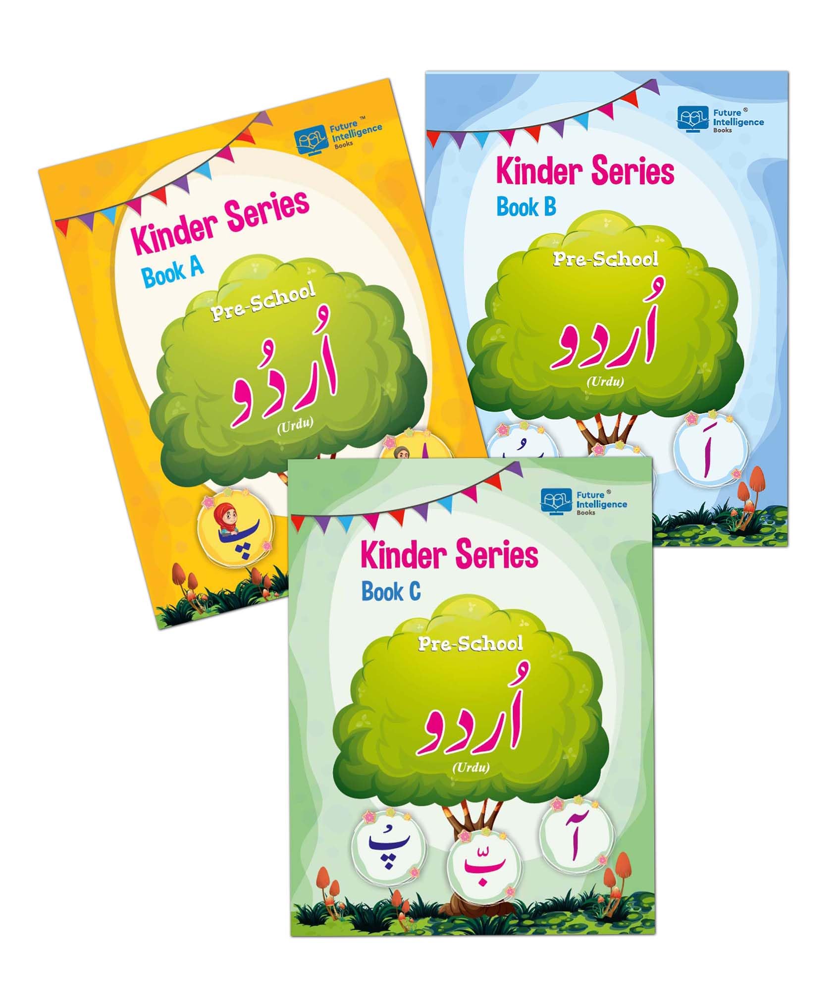 Urdu Combo Alphabets Book For Kids (Set Of 3)